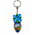 Woodenshoe keyhanger + tulips - all colors on one page