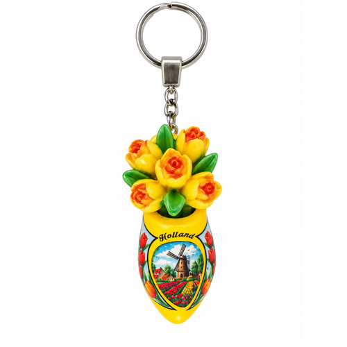 Woodenshoe keyhanger + tulips - all colors on one page