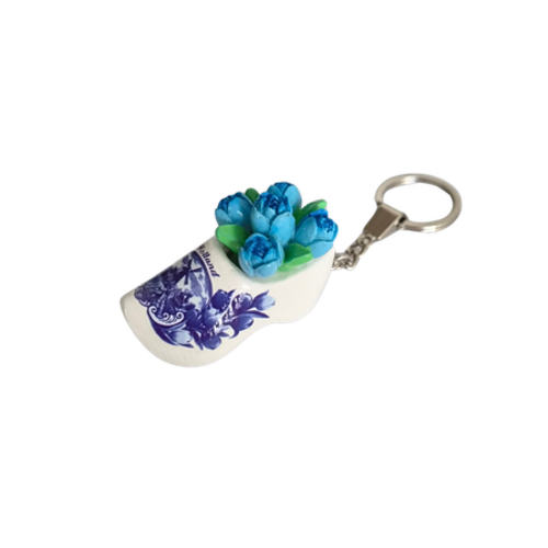 Woodenshoe keyhanger + tulips - all colors on one page