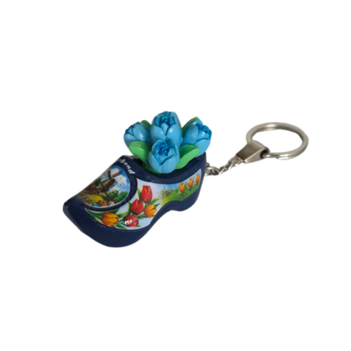Woodenshoe keyhanger + tulips - all colors on one page