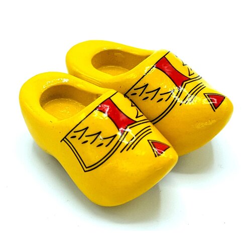 klompmagneet 4cm met twee klompjes - alle kleuren op één pagina