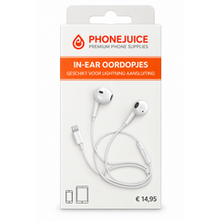 In-ear oordoppen met lightning aansluiting