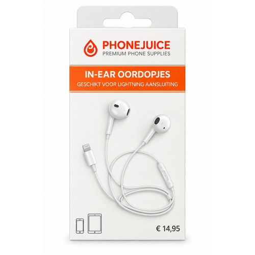 In-ear oordoppen met lightning aansluiting