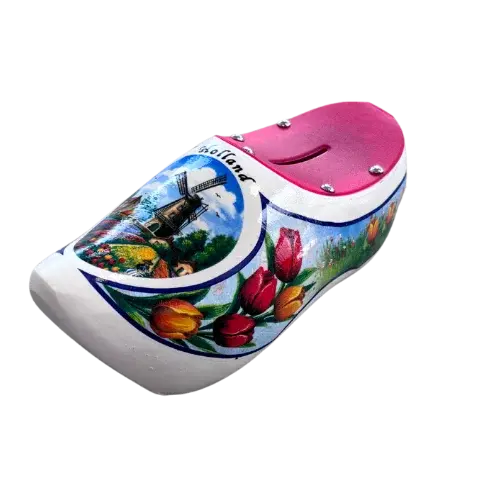 Clog money box 15cm - all colors on one page