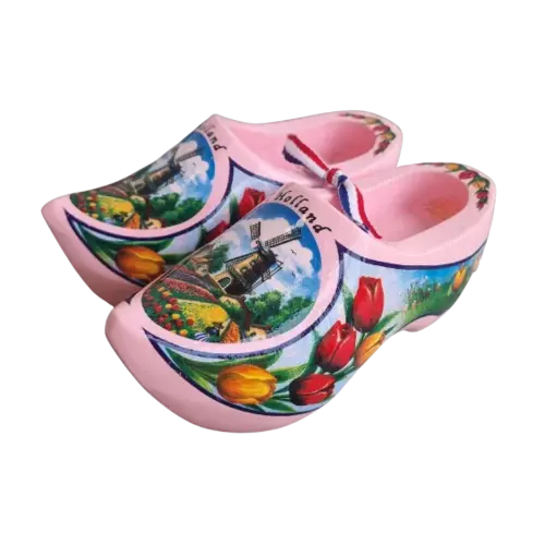 Woodenshoe pair 10cm - all colors
