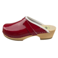 SIMSON Swedish Clogs Red Patent Leather