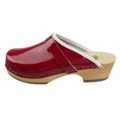 SIMSON Zweedse klompen - Rood Lakleer