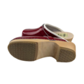 SIMSON Swedish Clogs Red Patent Leather