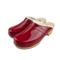 SIMSON Zweedse klompen - Rood Lakleer