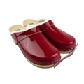 SIMSON Swedish Clogs Red Patent Leather