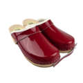SIMSON Zweedse klompen - Rood Lakleer