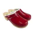 SIMSON Swedish Clogs Red Patent Leather