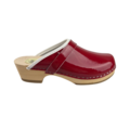 SIMSON Zweedse klompen - Rood Lakleer