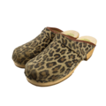 SIMSON Swedish Clogs Leopard leather