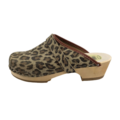 SIMSON Swedish Clogs Leopard leather