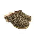SIMSON Zweedse klompen - Leopard leer