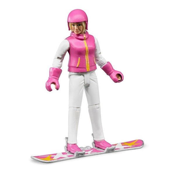 Bruder 60420 - Speelfiguur vrouw met snowboard