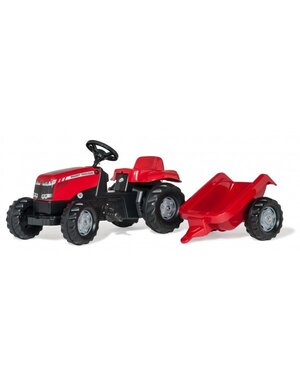 Rolly Toys 12305 - Rollykid Massey Ferguson met aanhanger