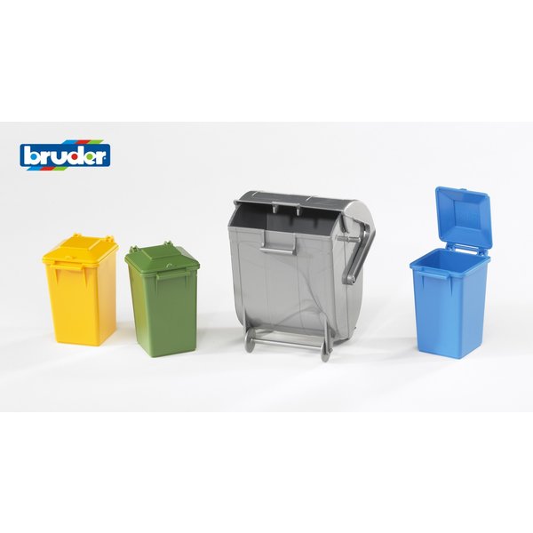 Bruder 2607 - Set vuilcontainers