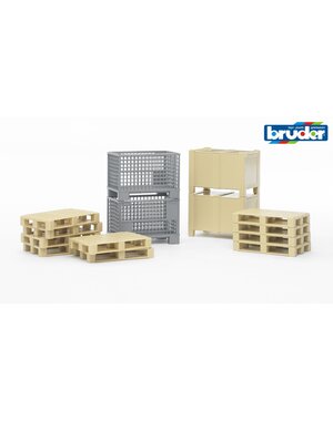 Bruder 2415 - Pallets en kratten