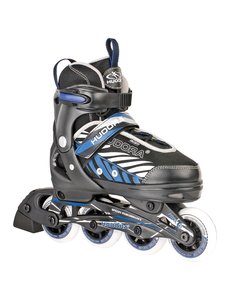 Hudora Skeeler zwart/blauw - maat 33-36