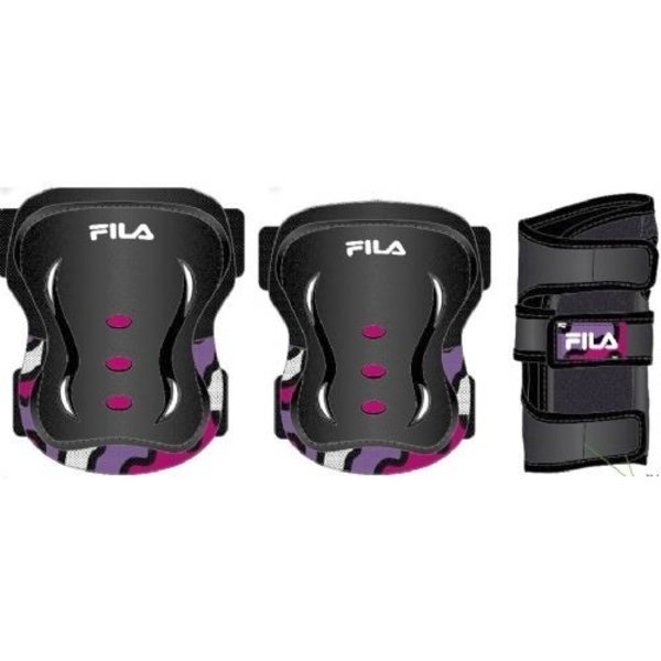 Fila Beschermset zwart/paars