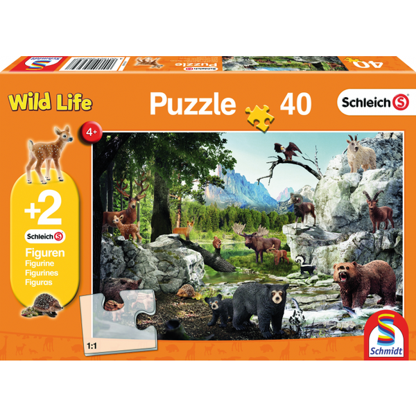 Slecht Verkleuren ik ga akkoord met Wild Life Schleich Dieren van het bos - 40 st. - Kidstoys