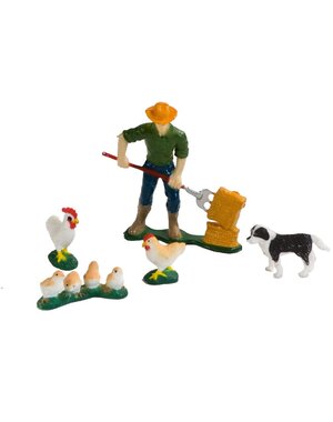  Dutch Farm boer met dieren 5 dlg.