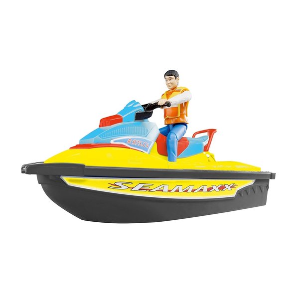 Bruder 90425 - Jetski met bestuurder geel/zwart