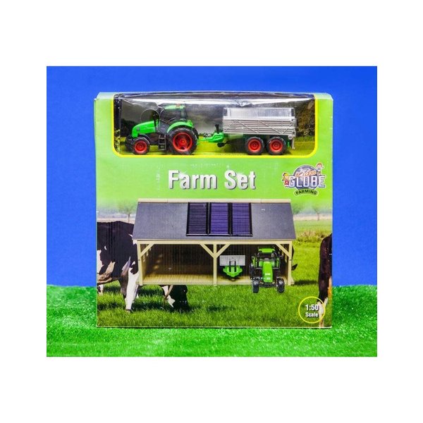 Kids Globe Loods met tractorset  1:50 - 610048