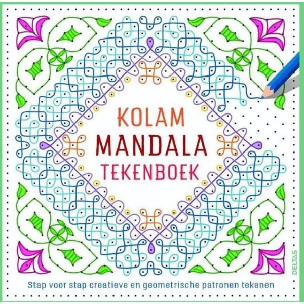 Deltas Kolam mandala tekenboek