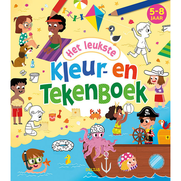 Deltas Het leukste kleur- en tekenboek (5-8 jr)