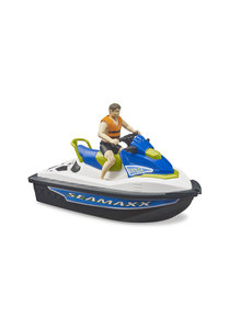 Bruder 63151 - Jetski met bestuurder groen/blauw