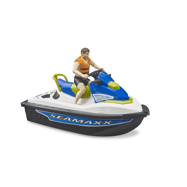 Bruder 63151 - Jetski met bestuurder groen/blauw