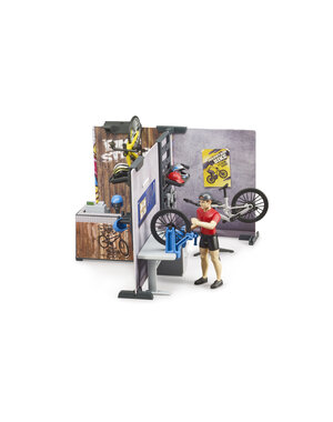 Bruder 63120 - Fietsenwinkel met werkplaats