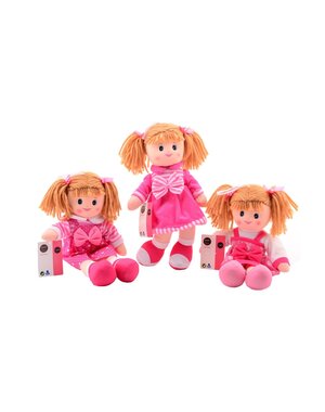 JohnToy Baby Rose, 40 cm, zachte pop, assorti
