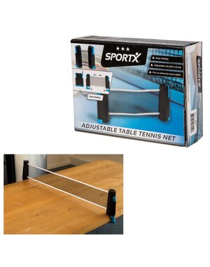 SportX Tafeltennis net oprolbaar