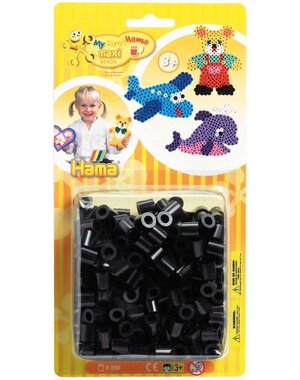Hama Maxi strijkkralen zwart - 250 st.