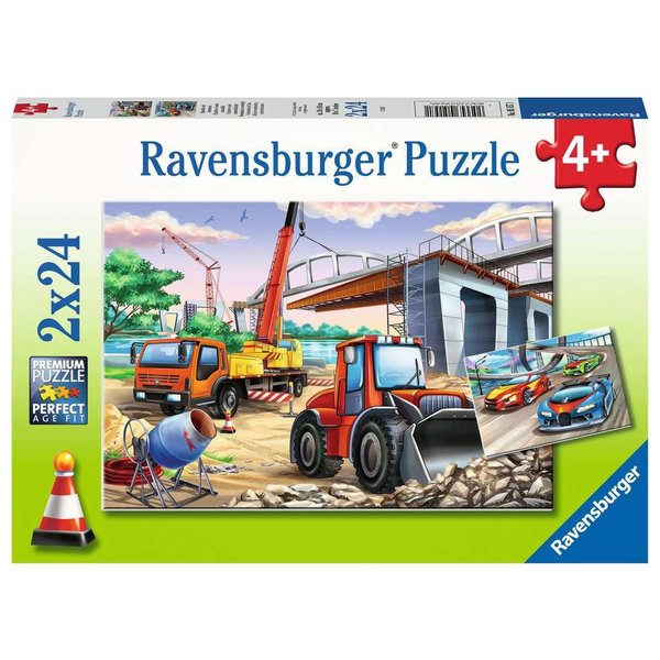 Ravensburger Bouwplaats en wedstrijd 2x24 stukjes