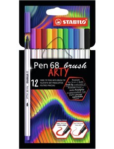 Stabilo Brush pen 68 Arty - 12 stuks (verpakking beschadigd)