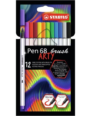 Stabilo Brush pen 68 Arty - 12 stuks