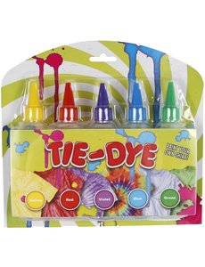  Tie Dye fashionset 5 kleuren x 120 ml