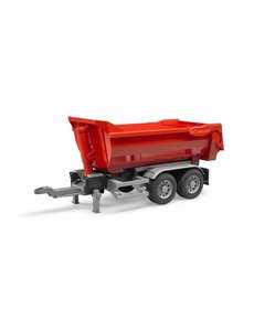 Bruder 3923 - Halfpipe aanhanger voor vrachtwagens (rood)
