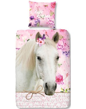  Dekbedovertrek Pink Hesta paard
