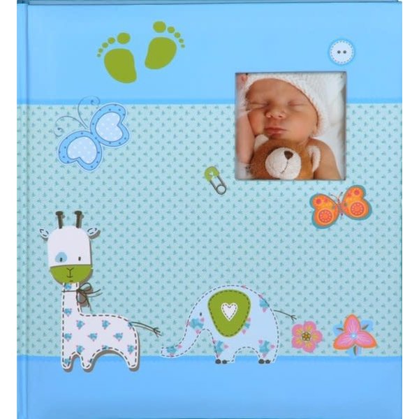 Bovenstaande enz Morse code Babyalbum blauw in luxe doos - Kidstoys