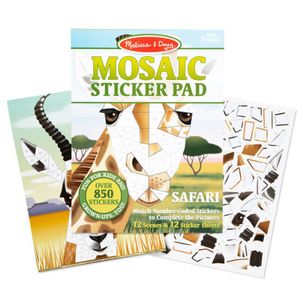 Melissa & Doug Mozaïek stickerboek - Safari
