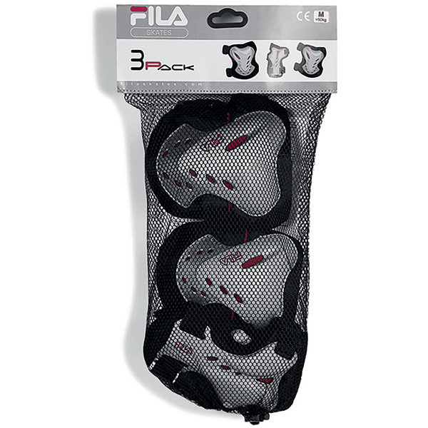 Fila Beschermset zilver/roze - maat L