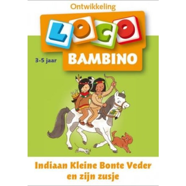 Zwijsen Loco bambino - Indiaan Kleine Bonte Veder en zijn zusje (3-5 jaar)