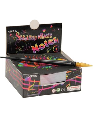  Schratch memo blaadjes, 100 stuks