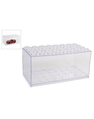  Plastic show case, transparant, schaal 1:32